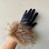 Handsker Sort Raccoon Pels